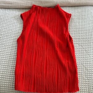 SHEIN Vibrant Red Ribbed Tank Top